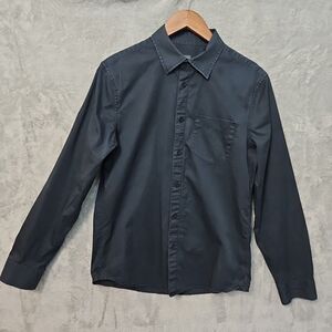 Armani Exchange Button Up Shirt Medium Adult Navy Blue cotton